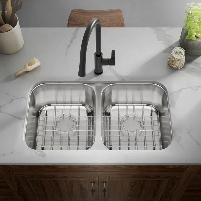 11-1/2" Stainless Steel Grid Bottom Protector for Double Bowl Kitchen Sink (2 PCS)