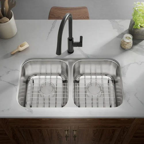 11-1/2" Stainless Steel Grid Bottom Protector for Double Bowl Kitchen Sink (2 PCS)