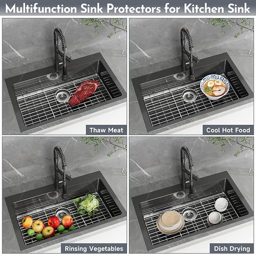 11" Stainless Steel Grid Bottom Protector for Bar Sink