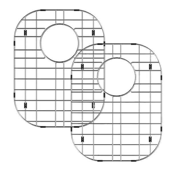 12-1/8" Stainless Steel Grid Bottom Protector for Double Bowl Kitchen Sink (2 PCS)