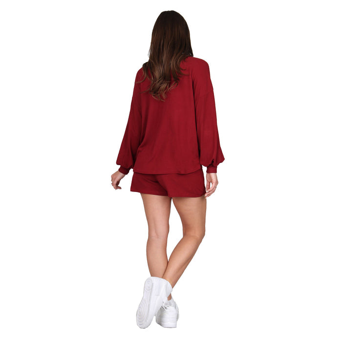 2-Piece Knitted Top & Shorts Set
