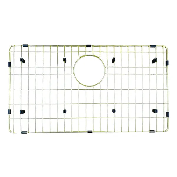 26-3/8" Gold Stainless Steel Bottom Grid with Rear Drain Opening for 30" Sink