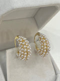 Mini Pearl Hoop Earrings