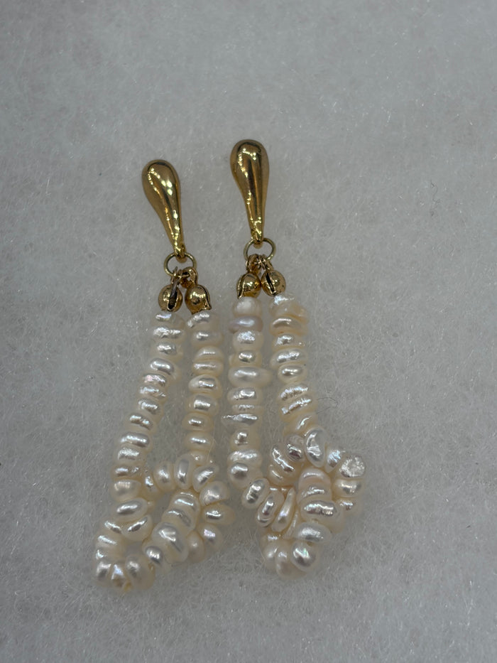 Knotted Pearl Earrings
