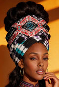 African Headwrap- Batik Pattern