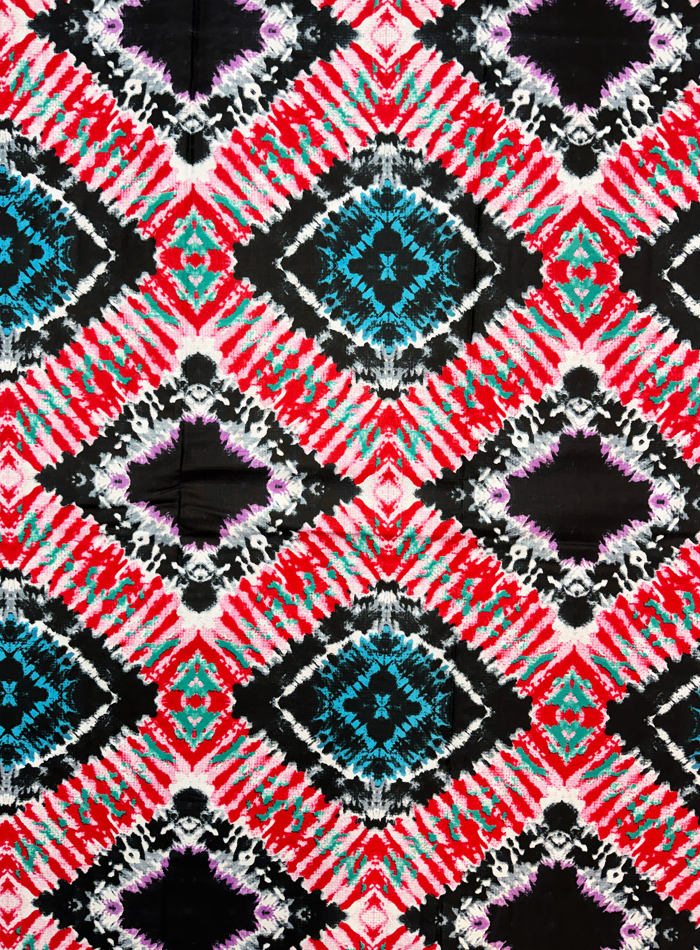 African Headwrap- Batik Pattern
