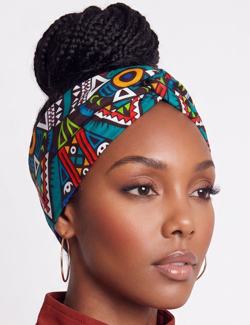 African Headwrap -Semakaka Green