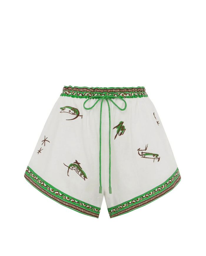 Alemais Wanda Embroidered Short