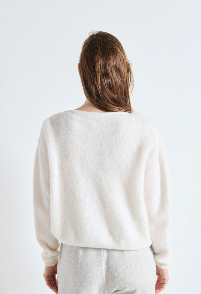 American Vintage Womens Cardigan Vitow - White