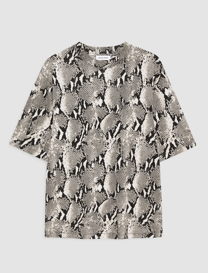 Anine Bing Avi Tee - Washed Python