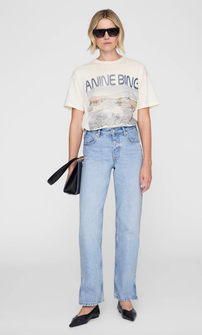 Anine Bing Cade Tee Wildflowers - Off White