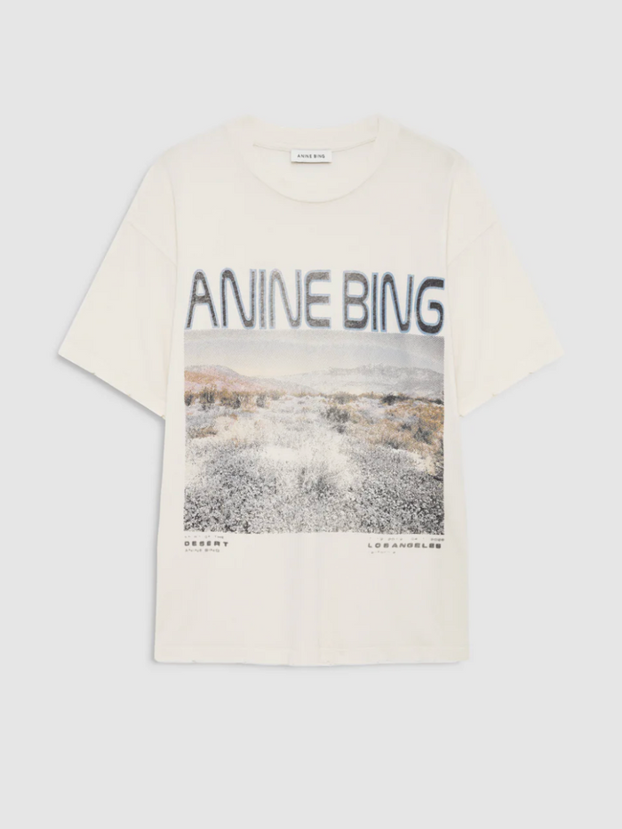 Anine Bing Cade Tee Wildflowers - Off White