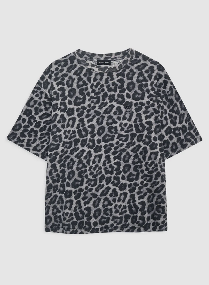 Anine Bing Cohen Tee - Grey Leopard