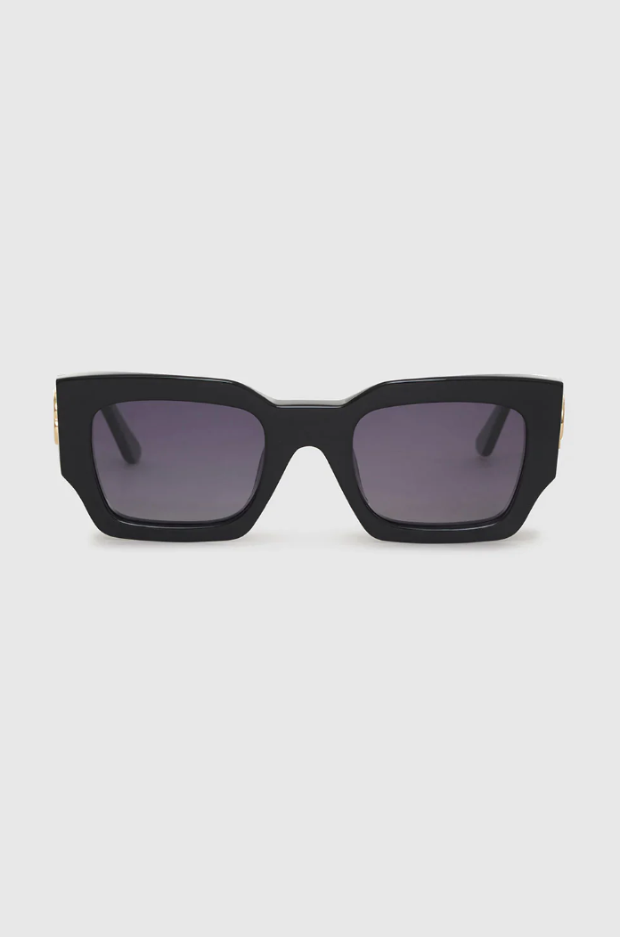 Anine Bing Indio Sunglasses Monogram - Black