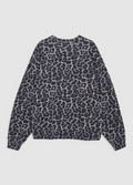 Anine bing Miles Sweatshirt - Grey Leopard