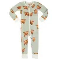 B Greige Baby Zip PJs - Greige Goods