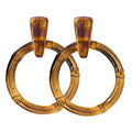 Bamboo Drop Earrings - Greige Goods