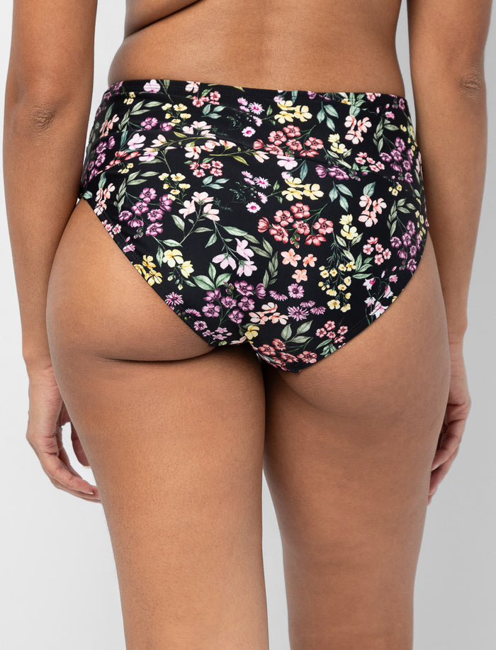 Bas de bikini taille haute croisé