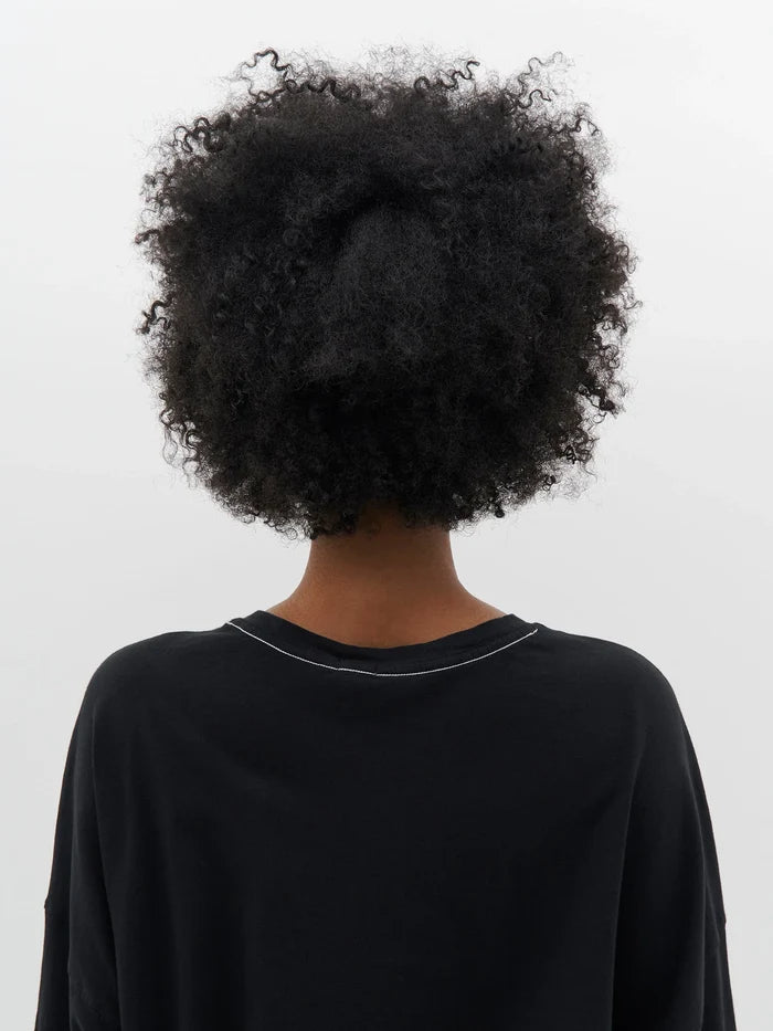 Bassike Slouch Side Step S/S T.Shirt - Black