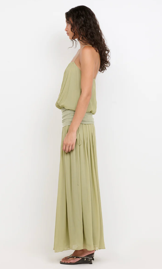 Bec and Bridge Camille Blouson Dress - Pistachio