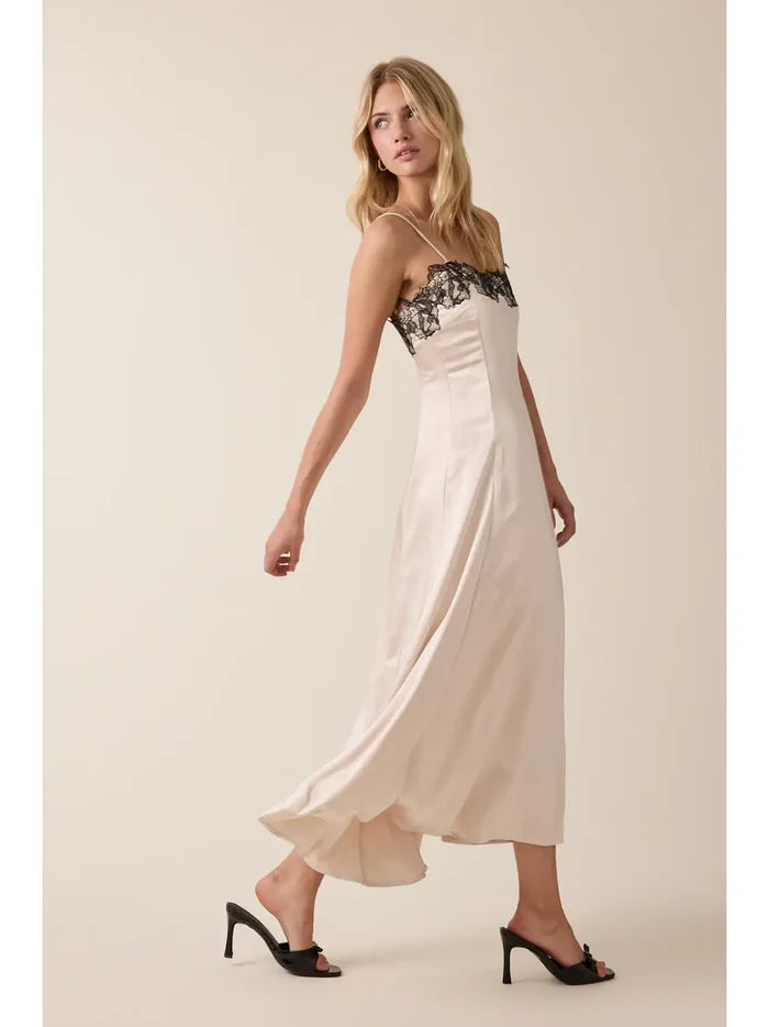 Black Lace Midi Dress - Greige Goods