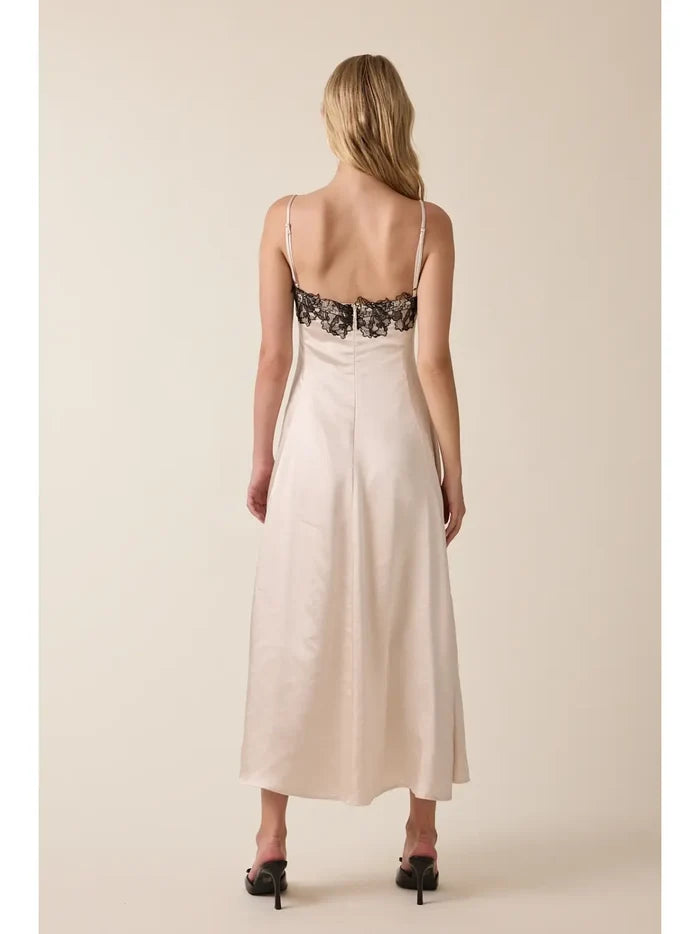 Black Lace Midi Dress - Greige Goods
