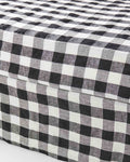 Black & White Gingham Linen Valance (US)