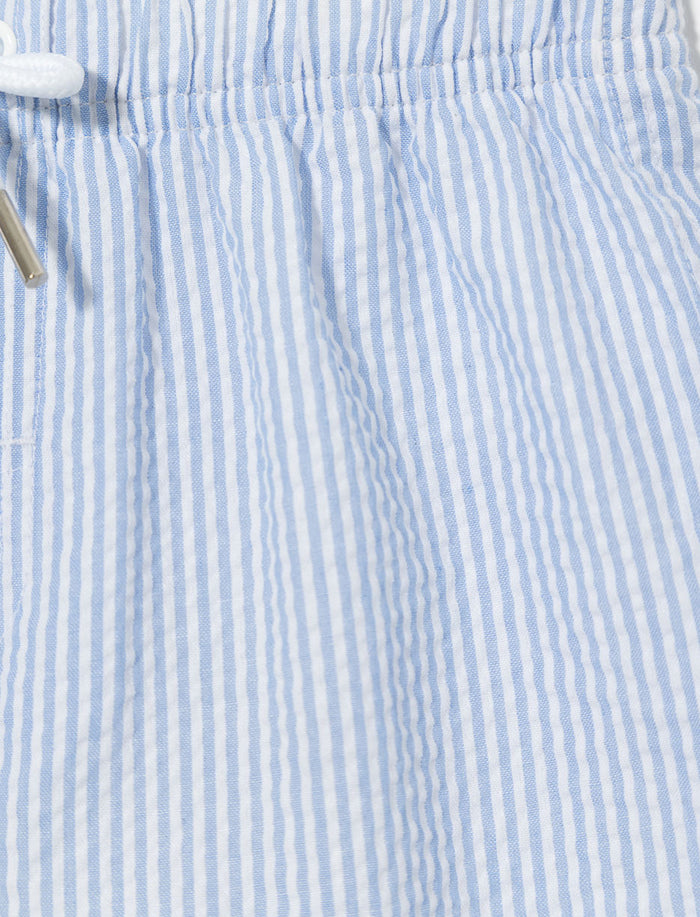 Boardshort à rayures à taille élastique - petit garçon