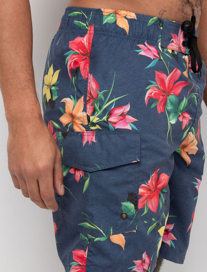 Boardshort imprimé à poche latéral