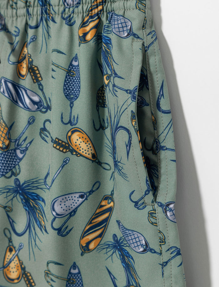 Boardshort imprimé à taille élastique - petit garçon