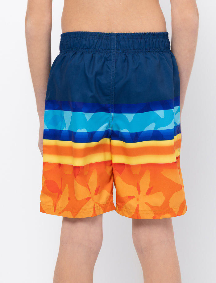 Boardshort imprimé à taille élastique