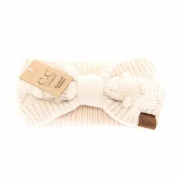 Bobble Knit Headband - Greige Goods