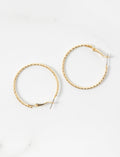 Boucles d’oreilles anneaux texturés