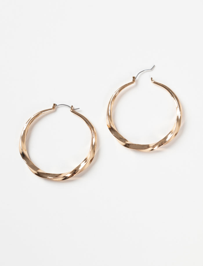 Boucles d'oreilles torsadées