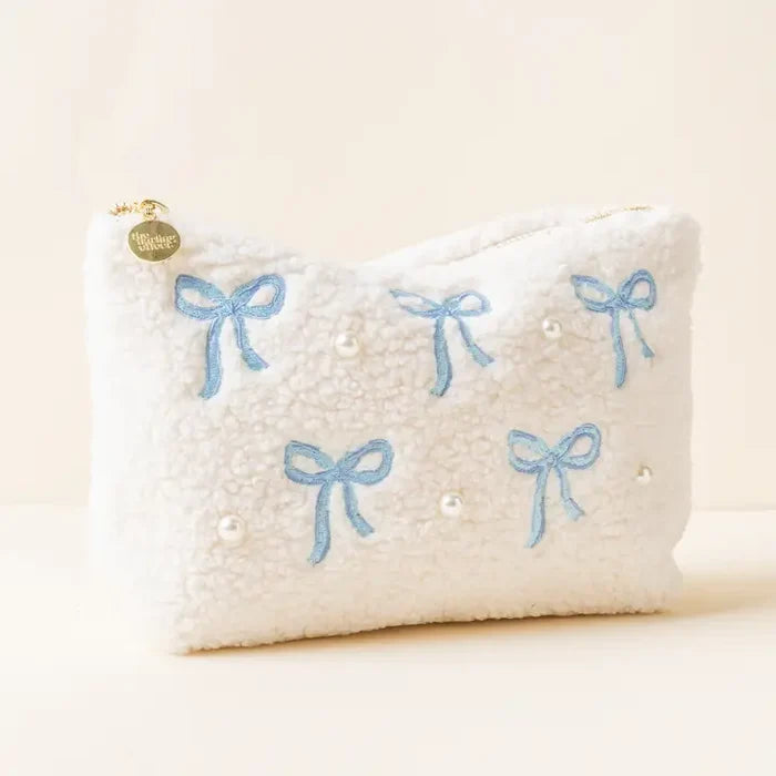 Bow Teddy Pouch - Greige Goods