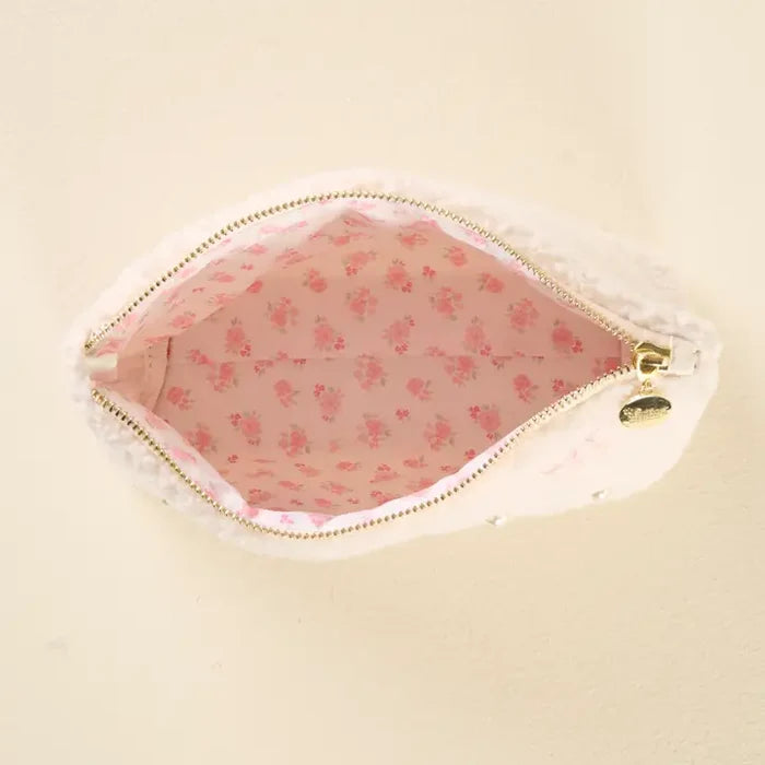 Bow Teddy Pouch - Greige Goods
