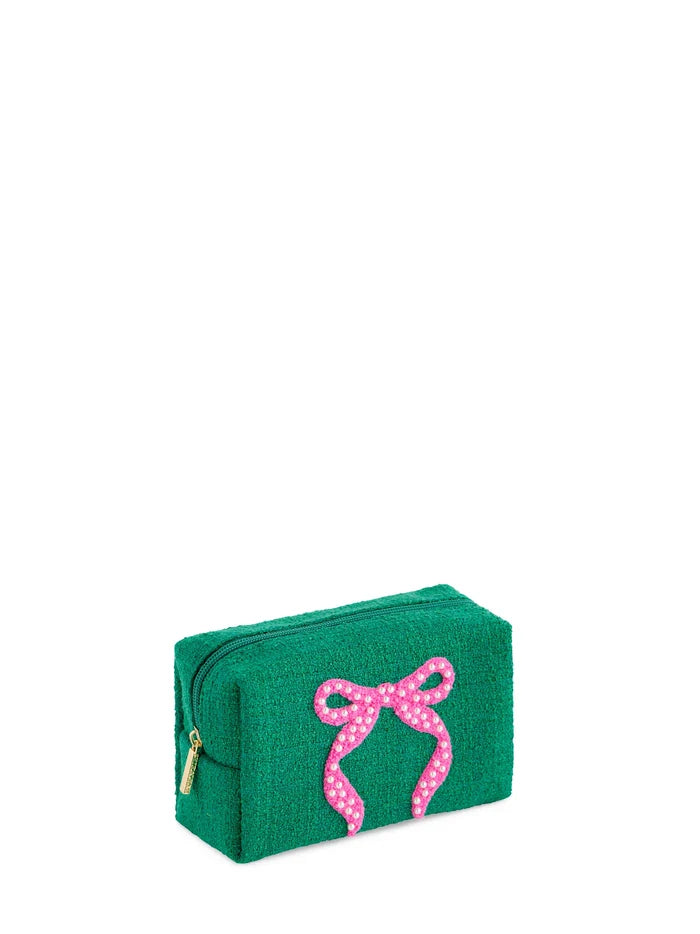 Bow Zip Pouch - Greige Goods