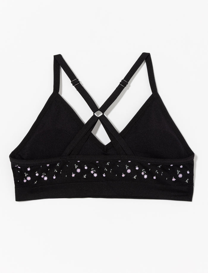 Bralette sans coutures à bretelles croisées