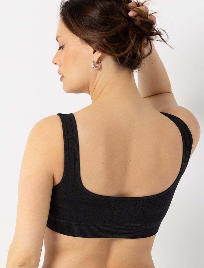 Bralette texturée sans coutures