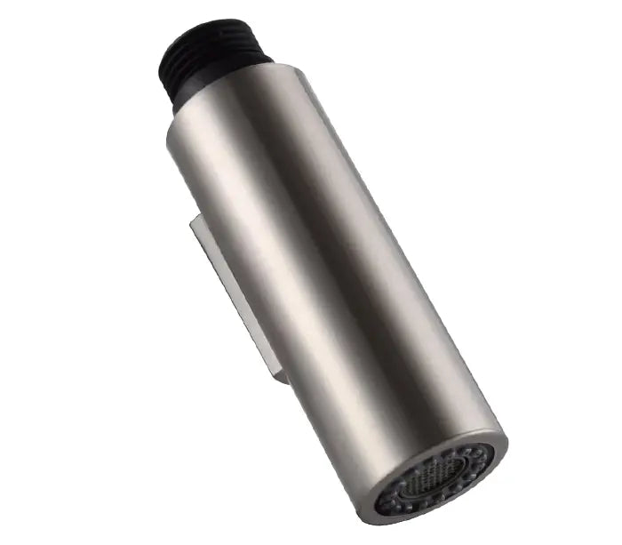 Brushed Nickel Cylinder Pull-Down Kitchen Faucet Sprayer Head Replacement