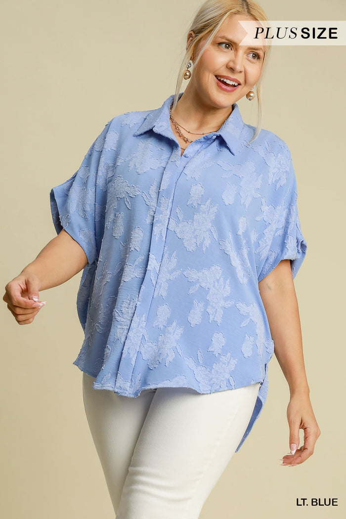 Button Down Dolman Top - Greige Goods