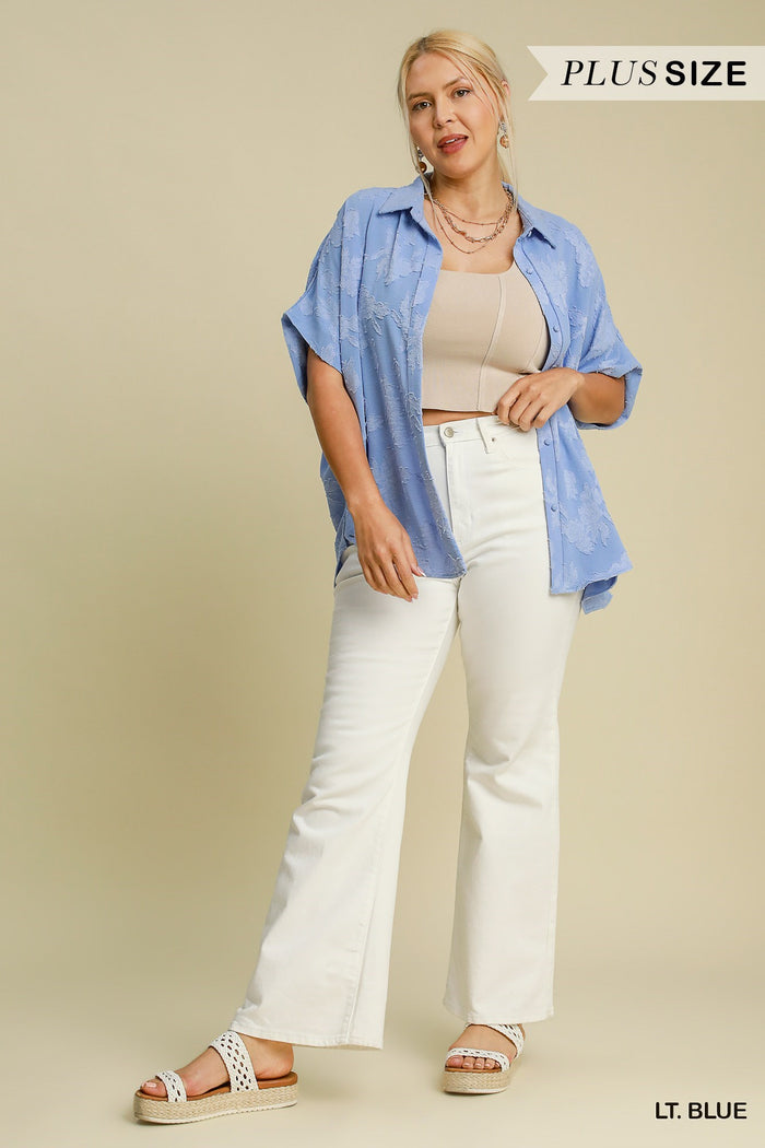 Button Down Dolman Top - Greige Goods