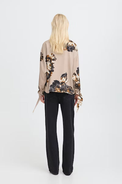 Byjannike Bow Shirt - Greige Goods