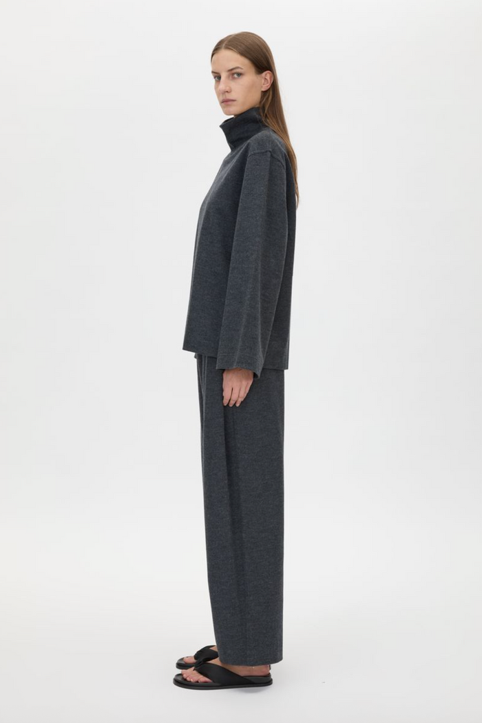 Camilla and Marc Sabine Lounge Top - Charcoal Marle