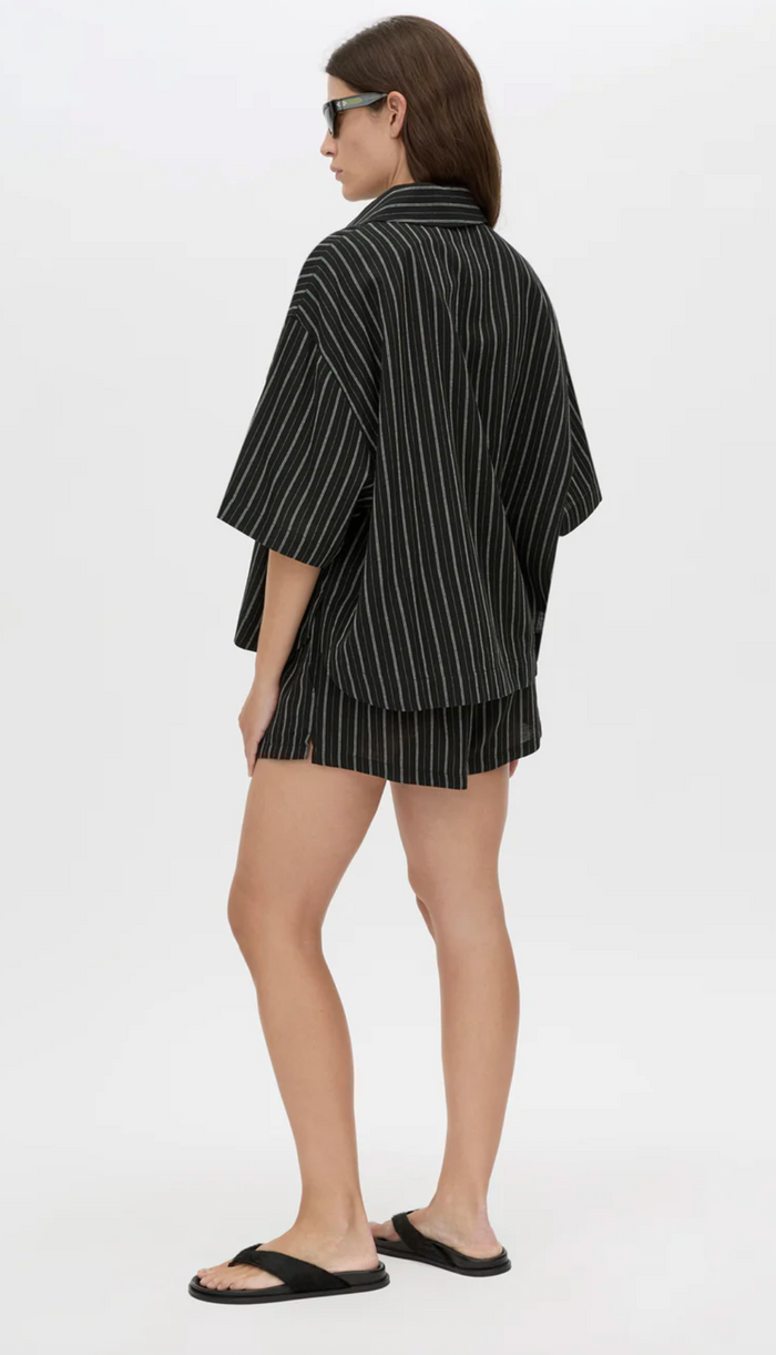 Camilla and Marc Takashi Short - Black Pinstripe