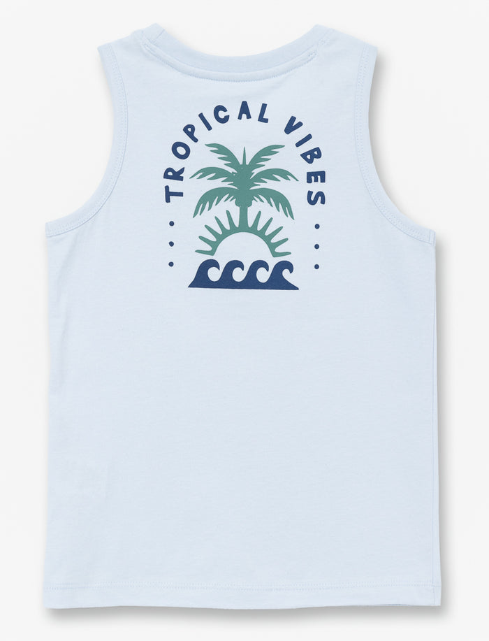 Camisole en coton bio imprimée au dos
