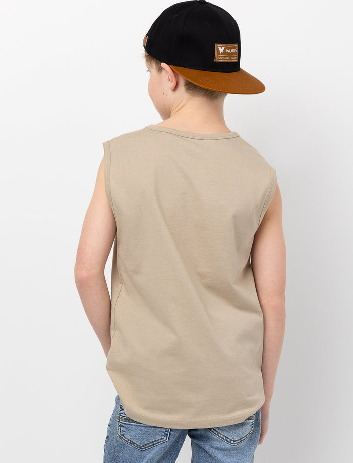 Camisole en coton bio imprimée