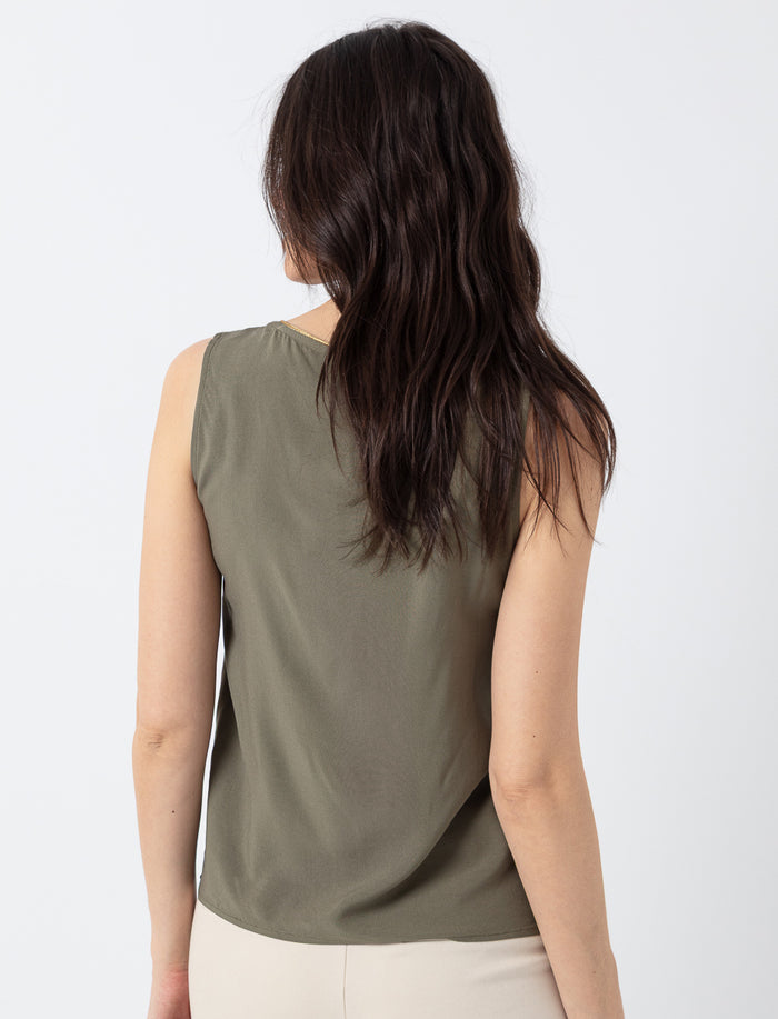 Camisole unie à col en V