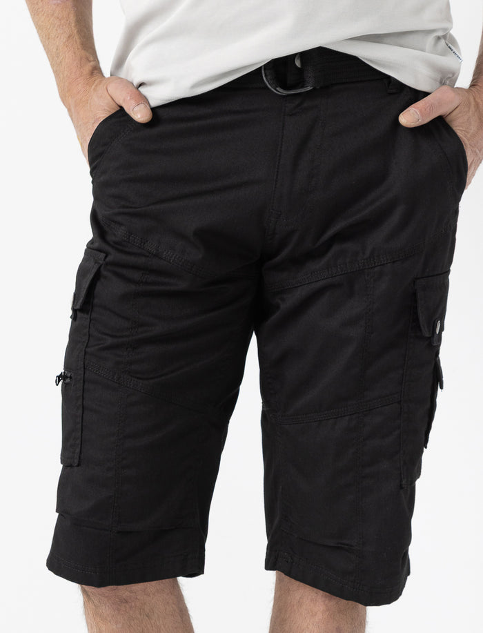 Capri à poches cargo et ceinture