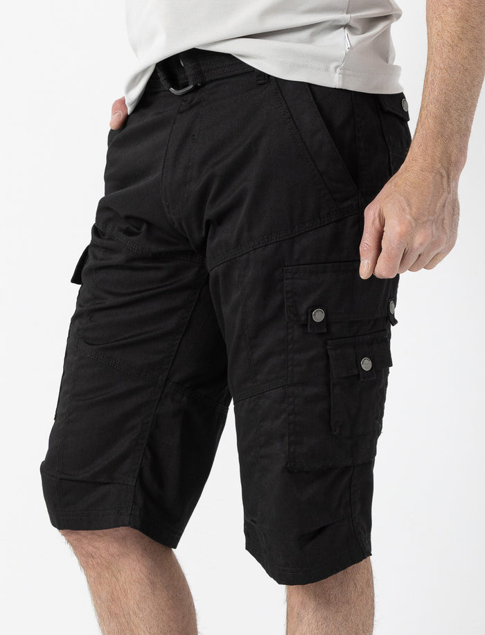 Capri à poches cargo et ceinture